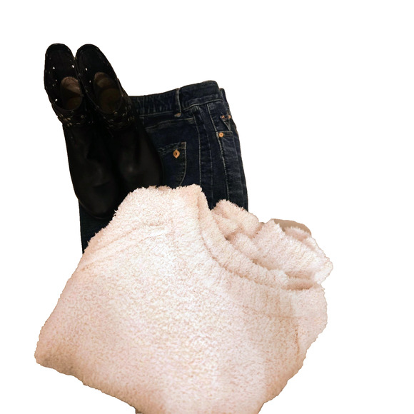 Altar'd state oversized white fuzzy sweater S Boho - Picture 11 of 14